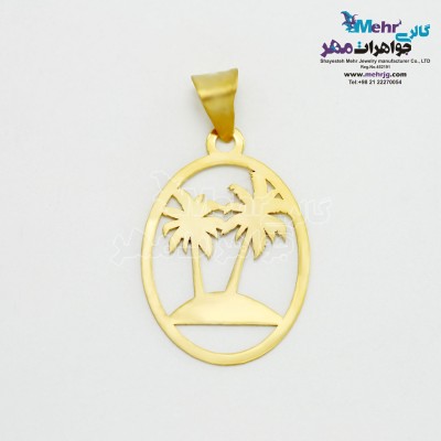 آویز طلا - طرح درخت نخل