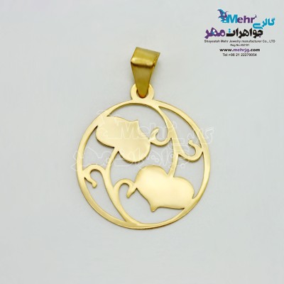 آویز طلا - طرح برگ و شاخه