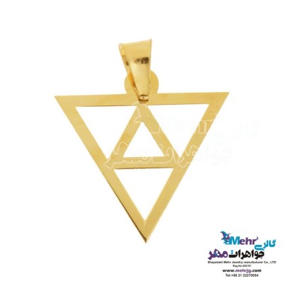 آویز طلا - طرح هندسی