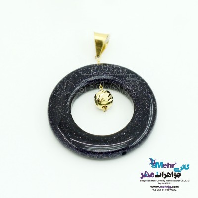 آویز طلا - سنگ دلربا