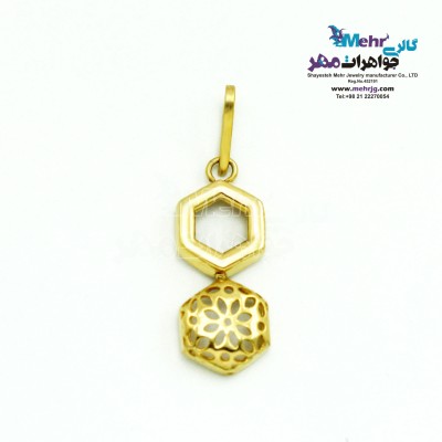 آویز طلا - طرح هندسی