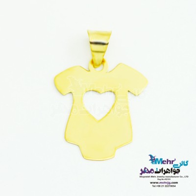 آویز طلا - طرح لباس بادی