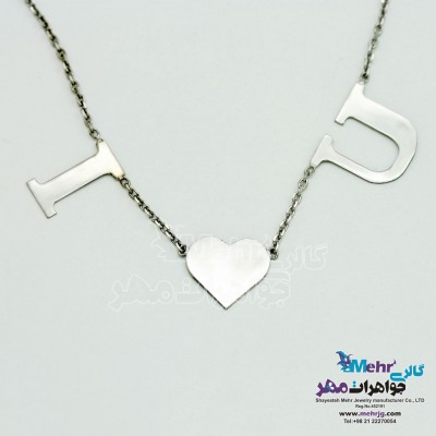 گردنبند طلا - طرح دوستت دارم