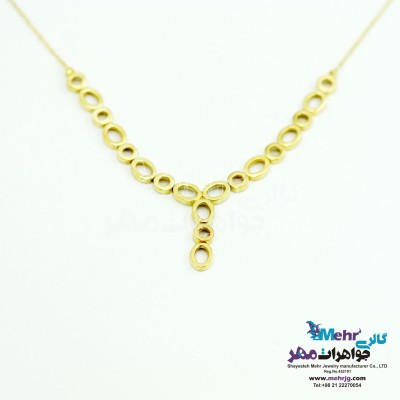 گردنبند طلا - طرح هندسی