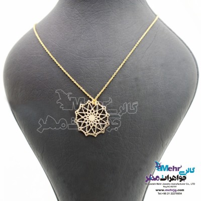 گردنبند طلا - طرح شمسه