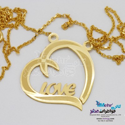 گردنبند طلا - طرح قلب