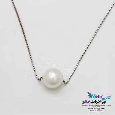 گردنبند طلا - طرح مروارید نشان