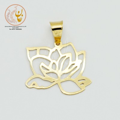 آویز طلا - طرح گل