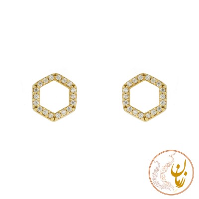 گوشواره طلا - طرح هندسی