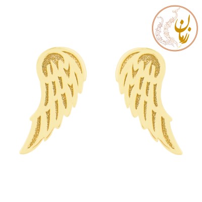 گوشواره طلا - طرح بال عقاب
