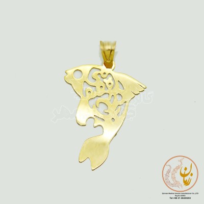 آویز طلا - طرح ماهی