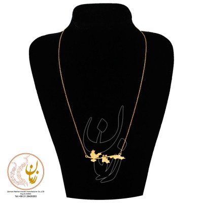 گردنبند طلا - طرح برگ و شاخه