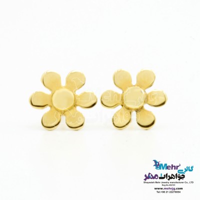 گوشواره طلا - طرح گل یاسمن