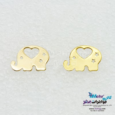 گوشواره طلا - طرح فیل