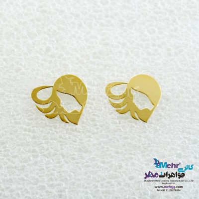 گوشواره طلا - طرح رخ