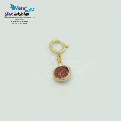 آویز طلا - چند کاربرده - طرح سنگ رنگی