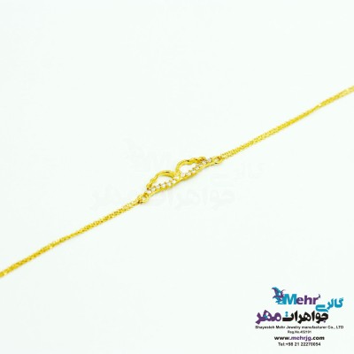 دستبند طلا - طرح بال فرشته