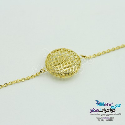 دستبند طلا - طرح دایره‌ی توری