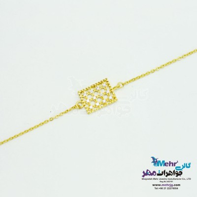 دستبند طلا - طرح هندسی