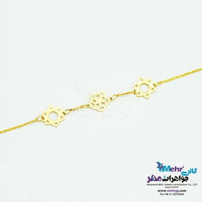 دستبند طلا - طرح شمسه