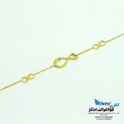 دستبند طلا - طرح بی‌نهایت