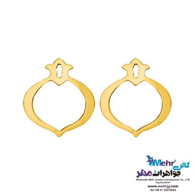 گوشواره طلا - طرح اسلیمی