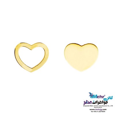 گوشواره طلا - طرح قلب