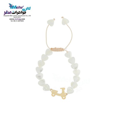 دستبند طلا و سنگ - طرح مشاغل
