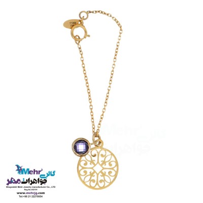 آویز ساعت طلا - طرح اسلیمی