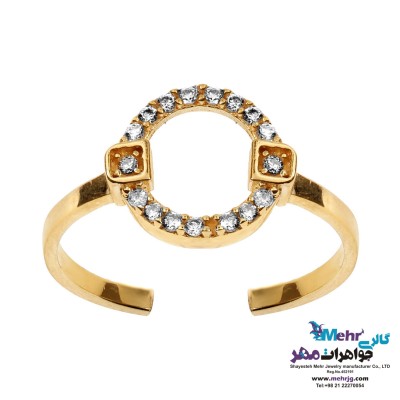 انگشتر طلا - طرح هندسی
