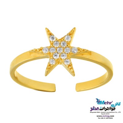 انگشتر طلا - طرح ستاره