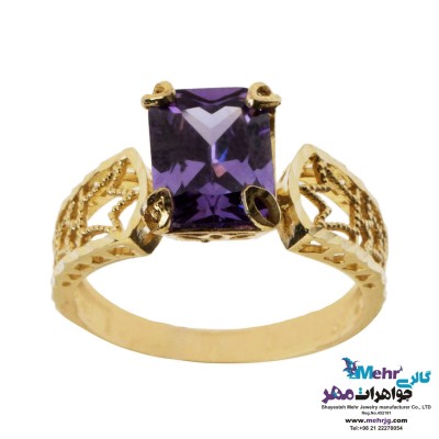انگشتر طلا - طرح تاج