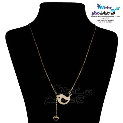 گردنبند طلا - طرح پرنده‌ی عاشق