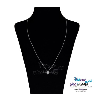 گردنبند طلا - طرح جواهر نشان