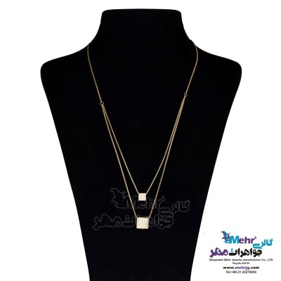 گردنبند طلا - طرح هندسی