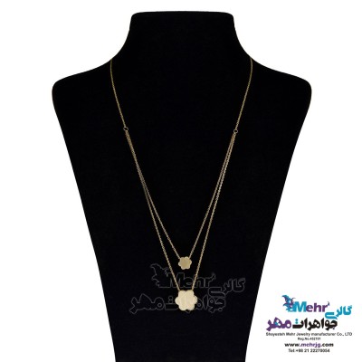 گردنبند طلا - طرح گل