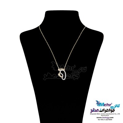 گردنبند طلا - طرح ردپا