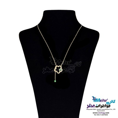 گردنبند طلا - طرح گل