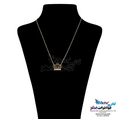 گردنبند طلا - طرح تاج