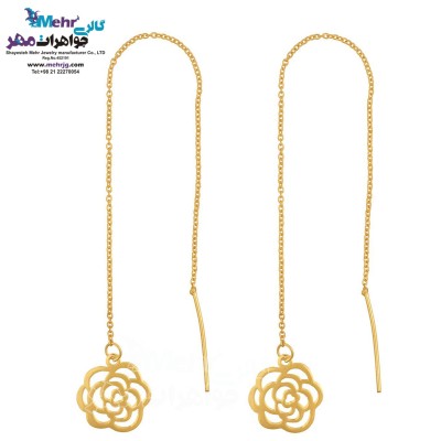 گوشواره طلا - طرح گل