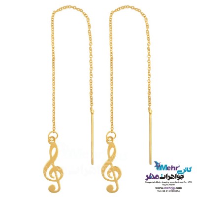 گوشواره طلا - طرح نت سل