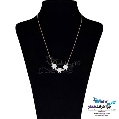 گردنبند طلا - صدف گل