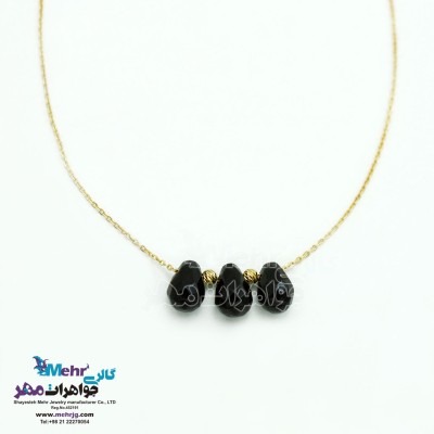 گردنبند طلا - سنگ اشکی