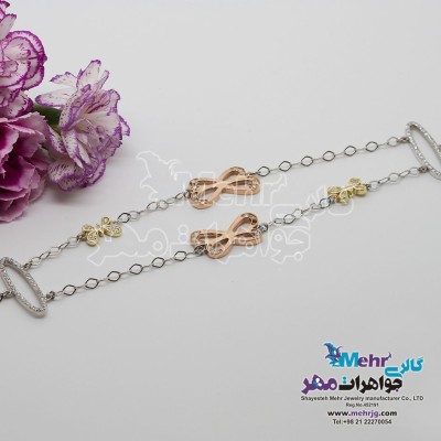 دستبند طلا - طرح پروانه