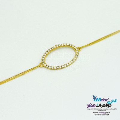 دستبند طلا - طرح هندسی