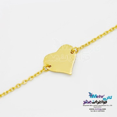 دستبند طلا - طرح قلب