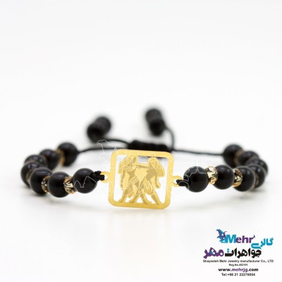 دستبند طلا و سنگ - ماه تولد خرداد