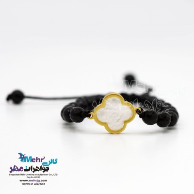 دستبند طلا و سنگ - طرح ون‌کلیف