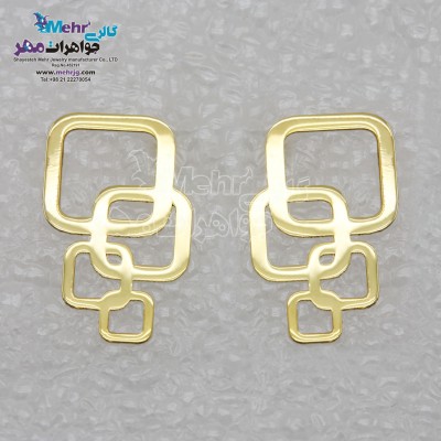 گوشواره طلا - طرح هندسی
