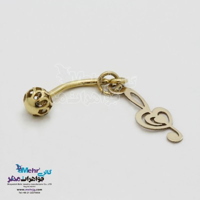 پیرسینگ طلا - طرح نت سل